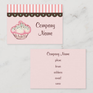 Zakelijke kaart voor Cupcake Visitekaartje