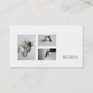 Zakelijke kaart voor juweliers, makers... visitekaartje