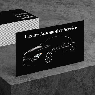 Zakelijke kaart voor luxe auto's visitekaartje