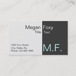 Zakelijke kaart voor talent visitekaartje