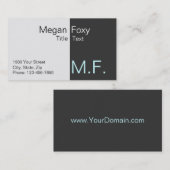 Zakelijke kaart voor talent visitekaartje (Voorkant / Achterkant)