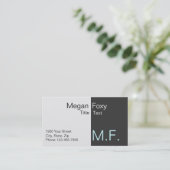 Zakelijke kaart voor talent visitekaartje (Staand voorkant)