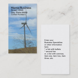 Zakelijke kaart - Windturbine Visitekaartje