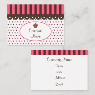 Zakelijke Kaarten Cupcake Bakkerij Visitekaartje