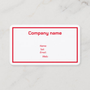 Zakelijke Kaarten Gepersonaliseerd Visitekaartje