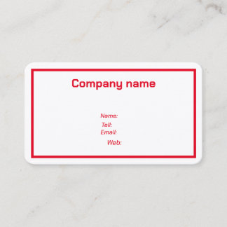 Zakelijke Kaarten Gepersonaliseerd Visitekaartje