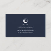 Zakelijke kaarten Google Reviews QR-code link Visitekaartje (Achterkant)