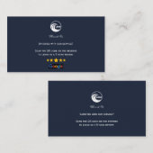 Zakelijke kaarten Google Reviews QR-code link Visitekaartje (Voorkant / Achterkant)