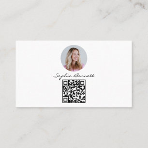 Zakelijke Kaarten Instagram Foto QR Volgers Visitekaartje