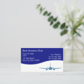 Zakelijke Kaarten van de Luchtvaartclub Visitekaartje (Staand voorkant)