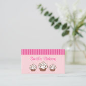 Zakelijke Kaarten voor Aangepaste Cupcakes Visitekaartje (Staand voorkant)