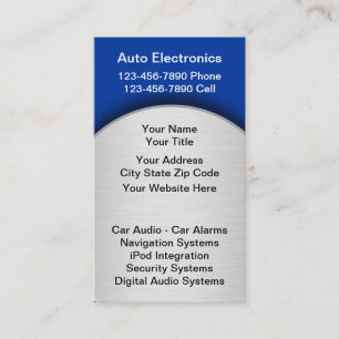 Zakelijke Kaarten voor Auto Audio Visitekaartje