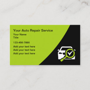 Zakelijke Kaarten voor Automobiel Reparatie Servic Visitekaartje