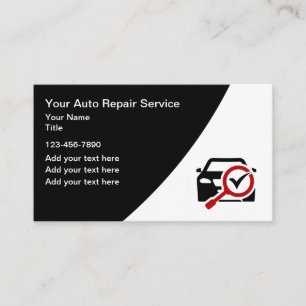 Zakelijke Kaarten voor Automobiel Reparatie Servic Visitekaartje