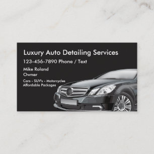Zakelijke kaarten voor autopoetsers visitekaartje