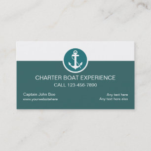 Zakelijke Kaarten voor Charterboten Visitekaartje