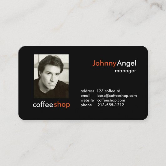 Zakelijke Kaarten voor Coffeeshops Visitekaartje (Voorkant)