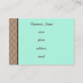 Zakelijke Kaarten voor Cupcakes Bakkerij Visitekaartje (Achterkant)