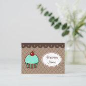 Zakelijke Kaarten voor Cupcakes Bakkerij Visitekaartje (Staand voorkant)