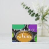Zakelijke Kaarten voor Huisschilders Visitekaartje (Staand voorkant)