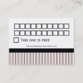 Zakelijke Kaarten voor klantloyaliteit Klantenkaartje (Achterkant)