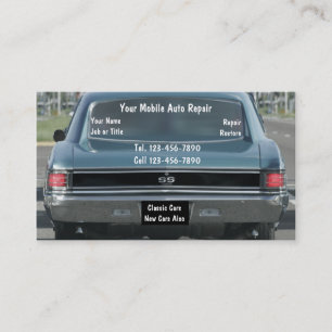 Zakelijke Kaarten voor Klassieke Auto's Visitekaartje