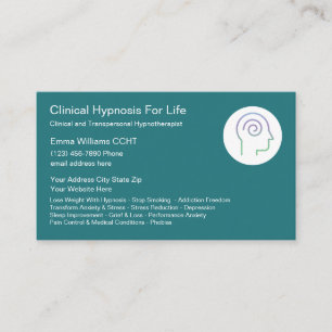 Zakelijke Kaarten voor Klinisch Hypnotiseur Hypnos Visitekaartje