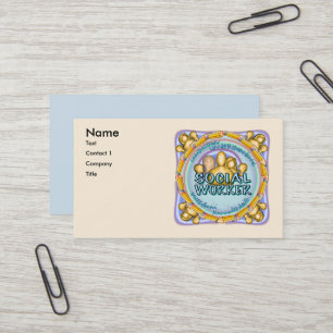 Zakelijke kaarten voor maatschappelijk werkers visitekaartje