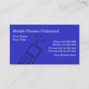 Zakelijke Kaarten voor Mobiele Telefoons Visitekaartje