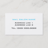 Zakelijke kaarten voor niet-railleurs visitekaartje (Achterkant)