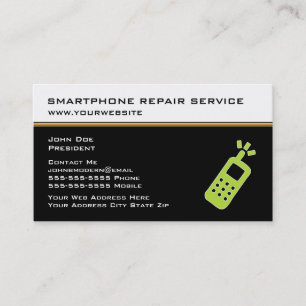Zakelijke Kaarten voor Smartphone Reparatie Servic Visitekaartje