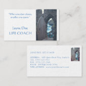  ZAKELIJKE KAARTEN/ "WANNEER ÉÉN DEUR OPENGAAT" VISITEKAARTJE (Voorkant / Achterkant)