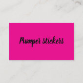 Zakelijke kaartjes pumper stickers  (Achterkant)