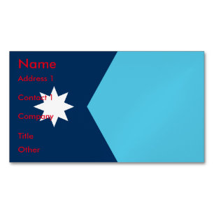 Zakelijke kaartmagneet met vlag van Minnesota, VS Magnetisch Visitekaartje