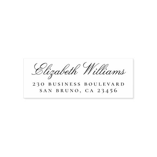 Zakelijke Kantoor | Aangepaste naam Retouradres Zelfinktende Stempel (Design)