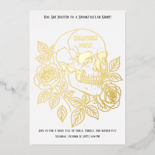 Zakelijke Kantoor Community Halloween Creepy Party Folie Uitnodiging (Voorkant)