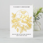 Zakelijke Kantoor Community Halloween Creepy Party Folie Uitnodiging (Staand Voorkant)