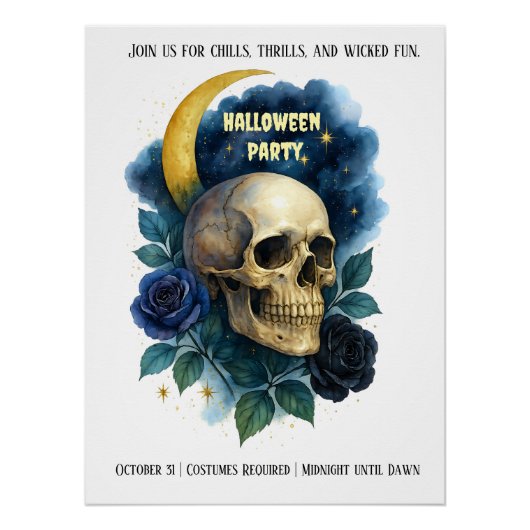 Zakelijke Kantoor Community Halloween Creepy Party Perfect Poster (Voorkant)