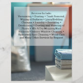 Zakelijke Kantoor-schoonmaakdienst Flyer (Achterkant)