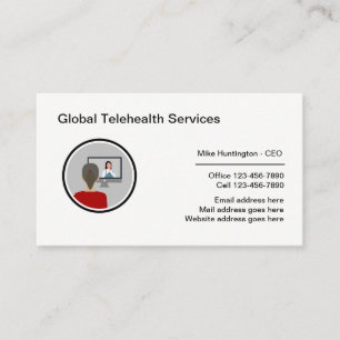 Zakelijke Kantoor Telehealth Medical Business Visitekaartje