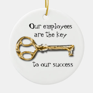 Zakelijke Kantoor voor waardering van werknemers H Keramisch Ornament