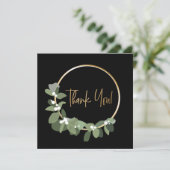 Zakelijke Kerst Corporate Krans Dank u Feestdagenkaart (Staand voorkant)