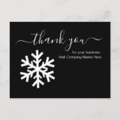 Zakelijke kerst dank je berichten briefkaart (Voorkant)