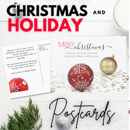 Zakelijke kerst- dankjewelboodschappen briefkaart