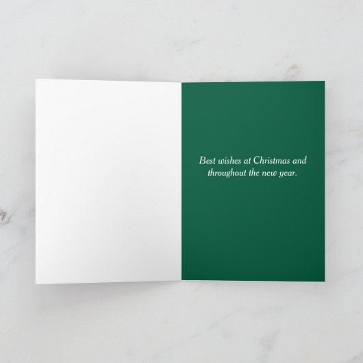 Zakelijke Kerst Evergreen Trees Vakantie Custom Kaart (Binnen)