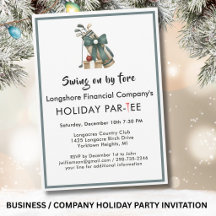 Zakelijke Kerst Golf Thema Feest Par-Tee