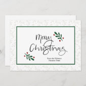 Zakelijke kerst Kaart (Voorkant / Achterkant)