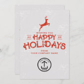 Zakelijke Kerst Kaart Klanten Klantmedewerkers (Voorkant / Achterkant)