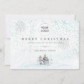 Zakelijke kerst Kaarten met Logo (Voorkant)