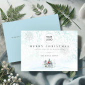 Zakelijke kerst Kaarten met Logo